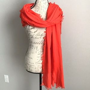 J.CREW Cotton Scarf Wrap Sarong In Brilliant Sunset NWT